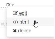 Use the HTML editor